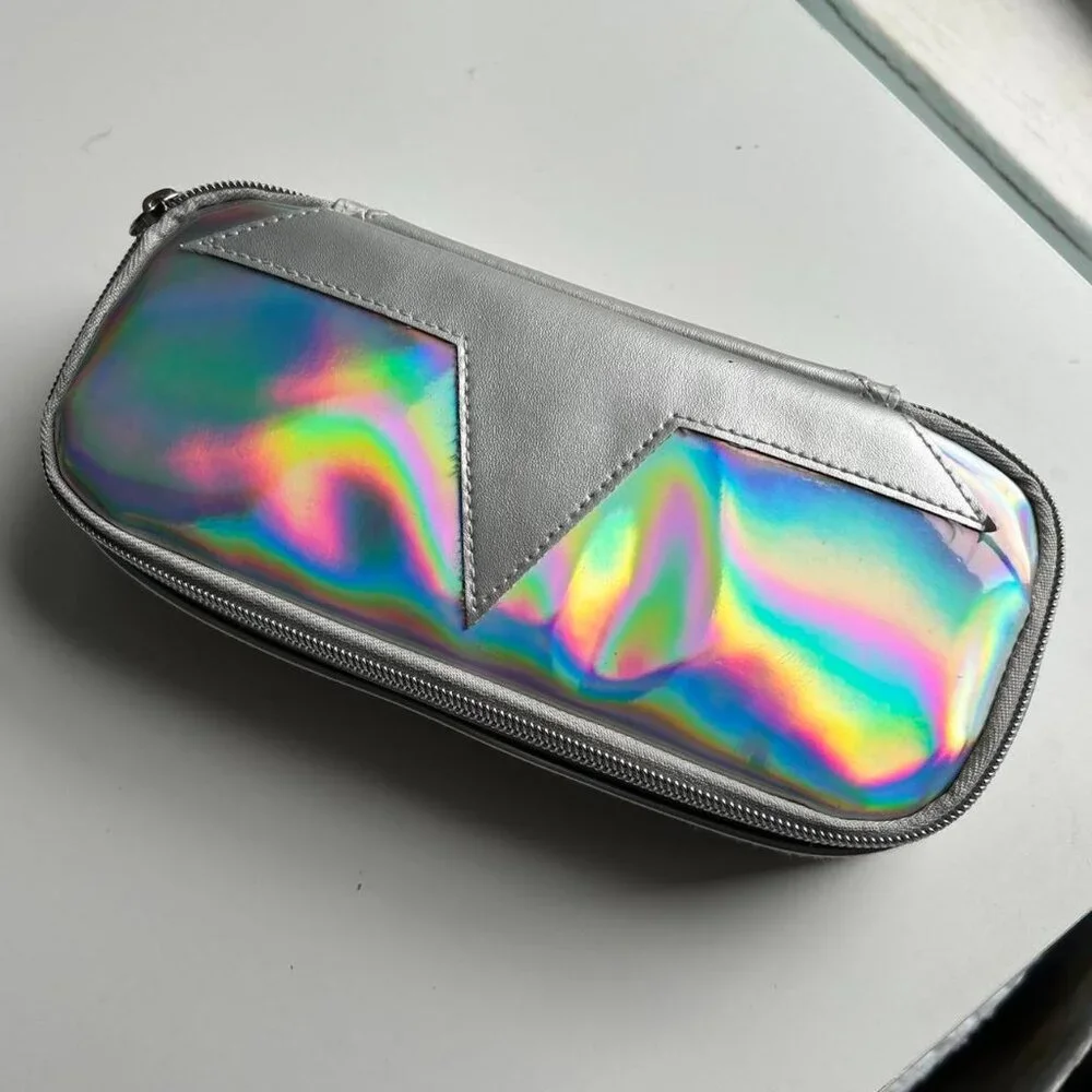 Silver Reflective Star Makeup / Pencil Case